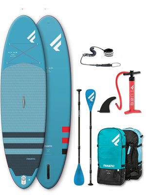 
                  
                    Load image into Gallery viewer, 2023 Fanatic Fly Air Pure 10&amp;#39;8&amp;quot; Inflatable SUP Package 3 piece Pure 10&amp;#39;8&amp;quot; Inflatable SUP Boards
                  
                
