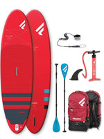 2021 Fanatic Fly Air Pure 10'4" Red Inflatable SUP Package 3 piece Carbon 15 10'4" Inflatable SUP Boards