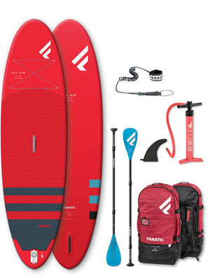 
                  
                    Load image into Gallery viewer, 2021 Fanatic Fly Air Pure 10&amp;#39;4&amp;quot; Red Inflatable SUP Package 3 piece Carbon 15 10&amp;#39;4&amp;quot; Inflatable SUP Boards
                  
                