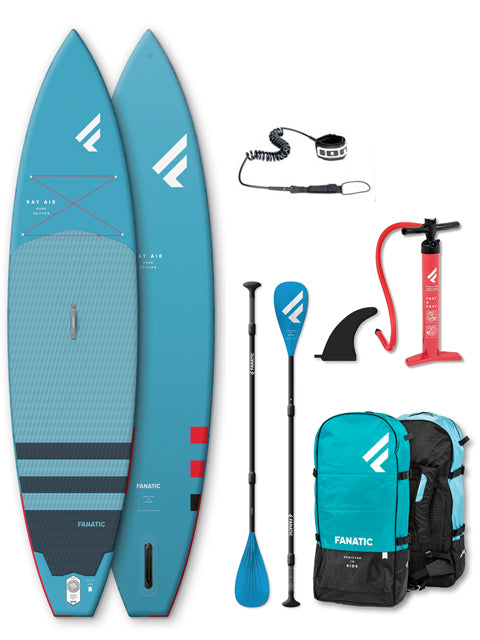 2023 Fanatic Ray Air Pure 12'6" Inflatable SUP Package 3 piece Pure 12'6" Inflatable SUP Boards