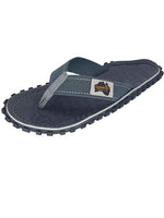 Gumbies Islander Canvas Flip Flops Grey Windsurfing Footwear