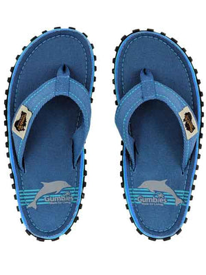 
                  
                    Load image into Gallery viewer, Gumbies Islander Canvas Flip Flops Blue Pool Windsurfing Footwear
                  
                