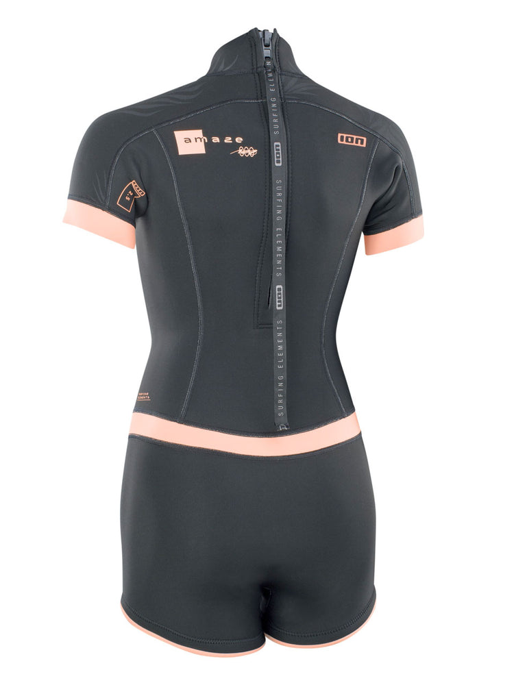 Ion Womens Amaze 2.5mm Shorty Wetsuit - Black - 2022 Womens shorty wetsuits