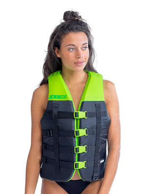 
                  
                    Load image into Gallery viewer, Jobe Dual Unisex Buckle Vest Lime Green Buoyancy Vests
                  
                