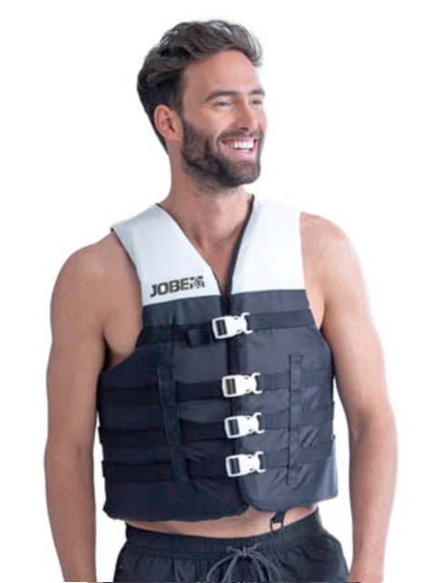 2020 Jobe Dual Unisex Buckle Vest Black Impact Vests