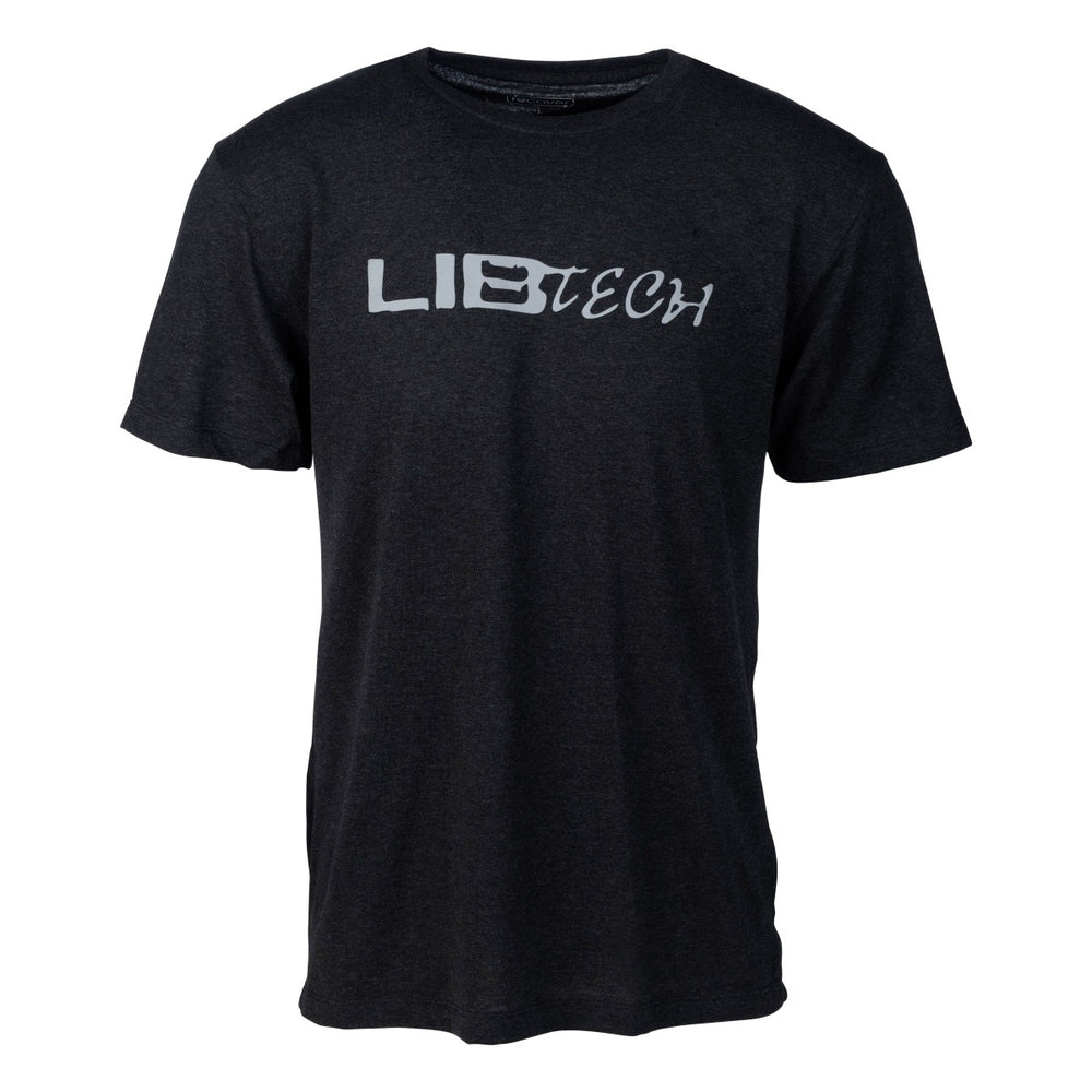 LIB TECH LOGO ECO T-SHIRT - BLACK BLACK T-SHIRTS