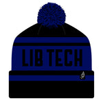 LIB TECH POM BEANIE - BLUE ONE SIZE BEANIES