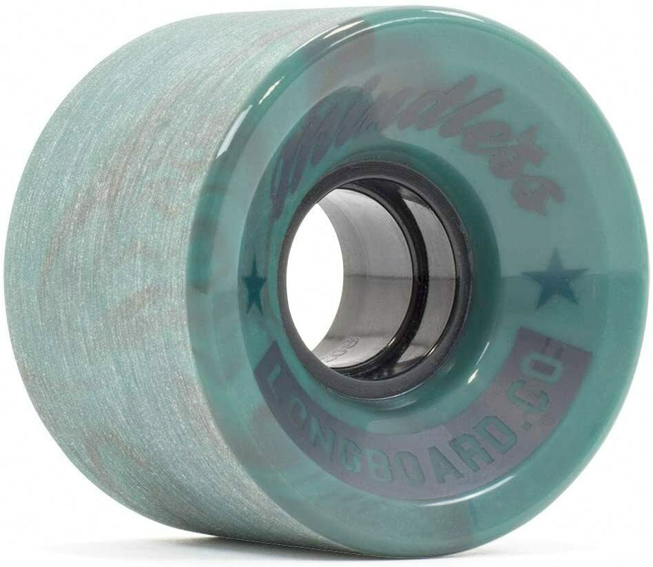 MINDLESS CRUISER 60MM - LONGBOARD SKATEBOARD WHEELS 60MM GREEN SWIRL SKATEBOARD WHEELS