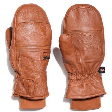 CELTEK WOMENS CALYPSO SNOWBOARD MITTEN - CHESTNUT - 2015 CHESTNUT SNOWBOARD GLOVES