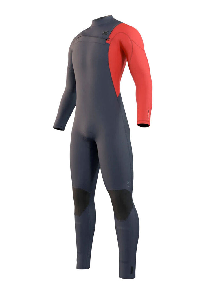 Mystic Marshall 5/3MM FZ Wetsuit - Navy Red - 2023 LS Mens winter wetsuits
