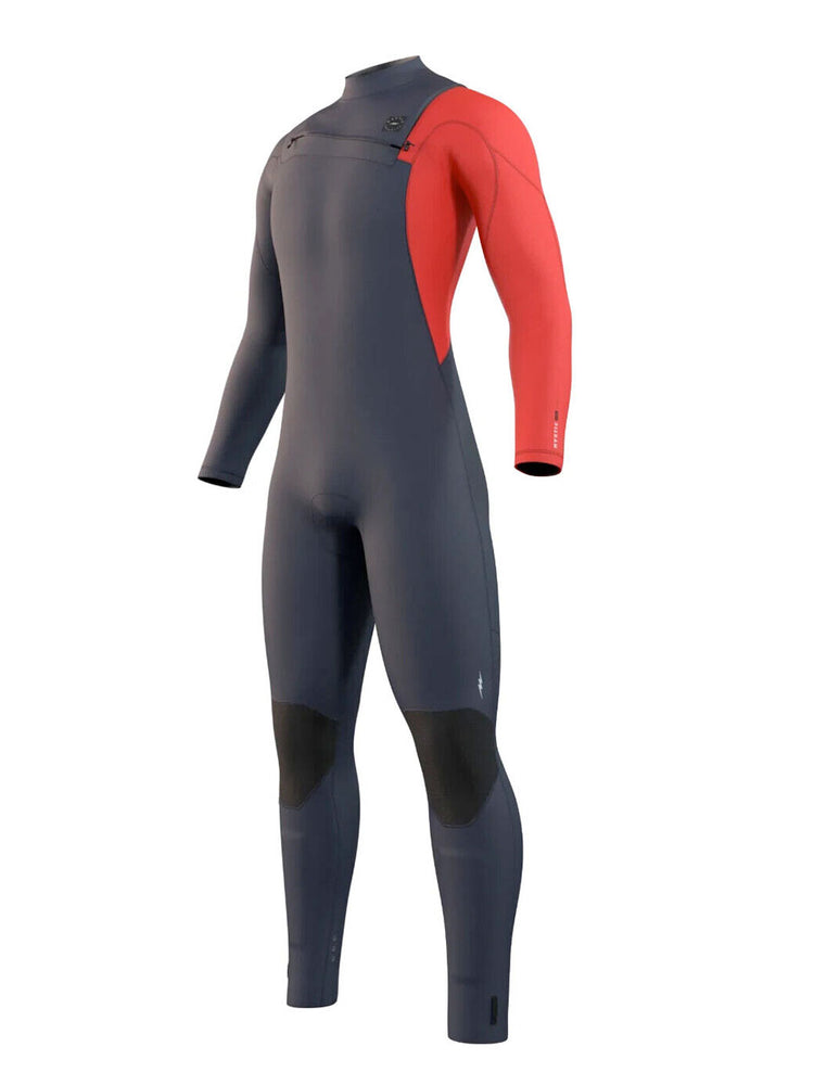 Mystic Marshall 5/3MM FZ Wetsuit - Navy Red - 2023 Mens winter wetsuits