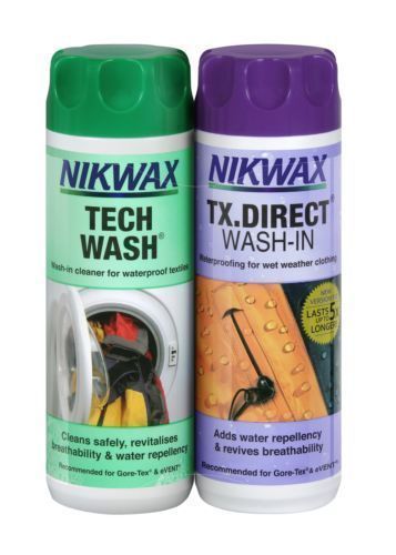 NIKWAX TECH WASH AND TX DIRECT TWIN PACK 300ML 300ML SNOWBOARD ACCESSORIES