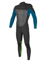 2021 O'Neill Kids Epic Chest Zip 5/4MM Wetsuit Ultra Blue Dayglo Kids winter wetsuits