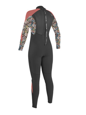 
                  
                    Load image into Gallery viewer, O&amp;#39;Neill Girls Epic BZ 5/4MM Wetsuit - Black Twiggy Rose - 2023 Kids winter wetsuits
                  
                