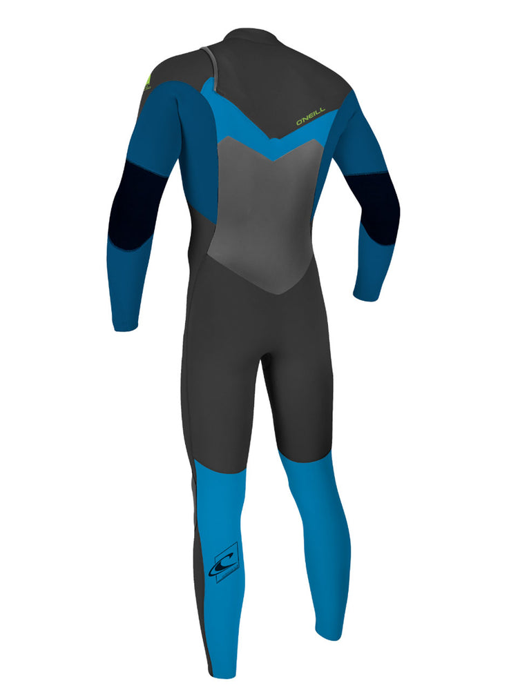 O'Neill Kids Epic Chest Zip 5/4MM Wetsuit - Black Deepsea Blue - 2023 Kids winter wetsuits