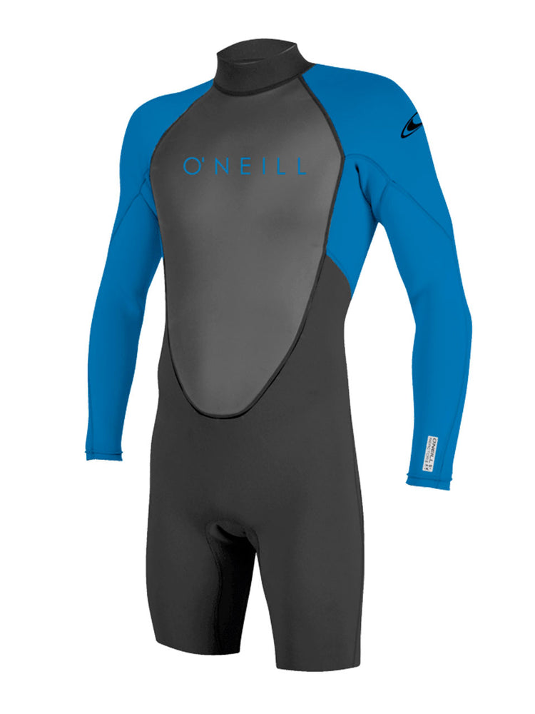 O'Neill Kids Reactor 2MM Long Arm Shorty Wetsuit - Black Ocean - 2022 10 Kids shorty wetsuits
