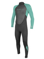 O'Neill Kids Reactor 3/2MM Wetsuit - Black Aqua - 2022 Kids summer wetsuits