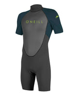 2021 O'Neill Reactor 2MM Kids Shorty Wetsuit Black Slate Kids shorty wetsuits