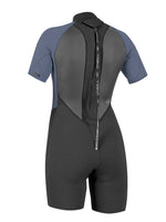 O'Neill Reactor 2MM Ladies Shorty Wetsuit - Black Mist - 2022 Womens shorty wetsuits