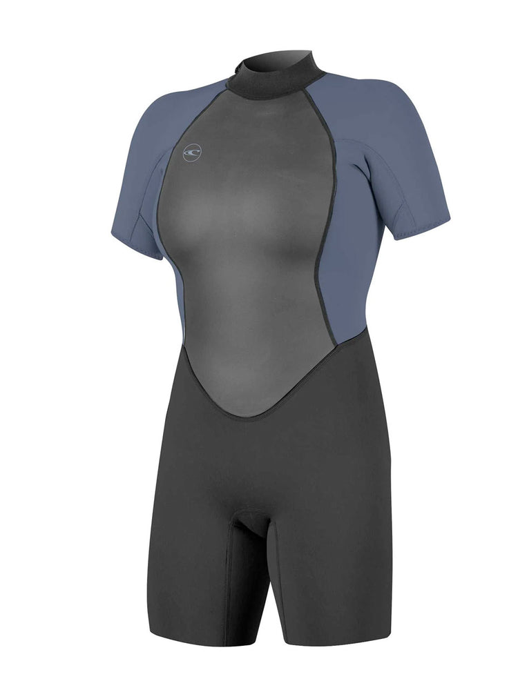 O'Neill Reactor 2MM Ladies Shorty Wetsuit - Black Mist - 2022 Womens shorty wetsuits