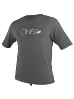 2017 O'Neill Skins Rash T- Shirt Graphite Rashvests