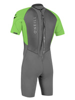 O'Neill Reactor 2MM Shorty Wetsuit - Graphite Dayglow - 2022 Mens shorty wetsuits