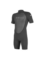 2021 O'Neill Reactor 2MM Mens Shorty Wetsuit Black Mens shorty wetsuits