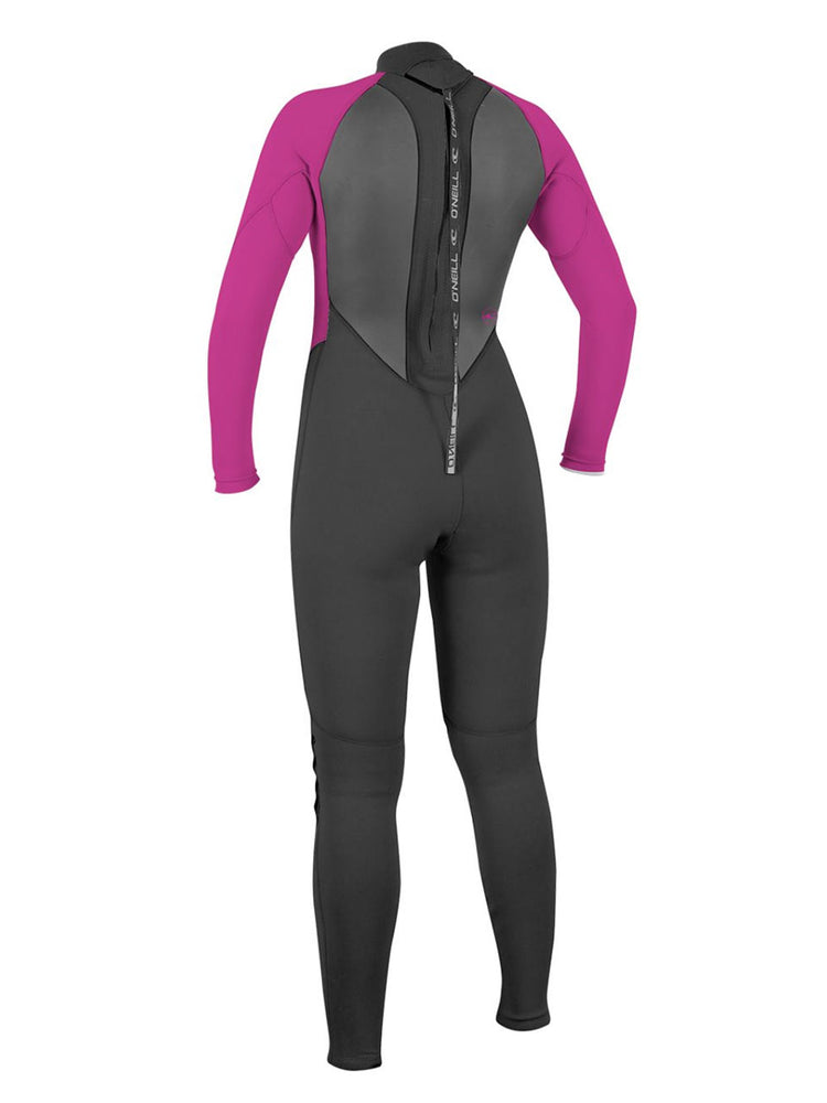 2021 O'Neill Womens Reactor 3/2mm Wetsuit - Black Berry Womens summer wetsuits