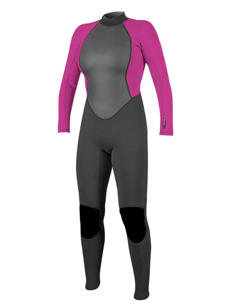 2021 O'Neill Womens Reactor 3/2mm Wetsuit - Black Berry 6 Womens summer wetsuits