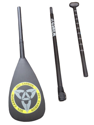 
                  
                    Load image into Gallery viewer, O&amp;#39;shea 30% 3k carbon 3 piece Adjustable SUP Paddle Default Title SUP Paddles
                  
                