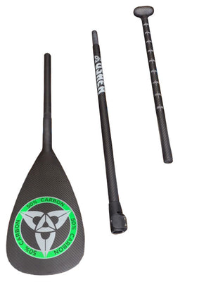 
                  
                    Load image into Gallery viewer, O&amp;#39;shea 50% 3k carbon 3 piece Adjustable SUP Paddle Default Title SUP Paddles
                  
                