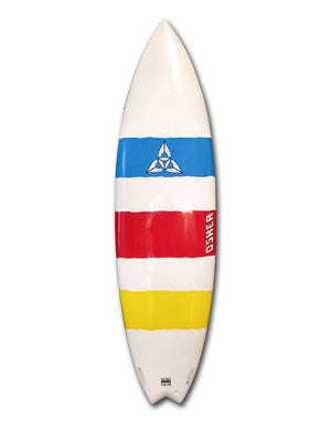 
                  
                    Load image into Gallery viewer, O&amp;#39;SHEA FISH 6&amp;#39;6&amp;quot; SURFBOARD 6&amp;#39;6&amp;quot; WHITE/BLUE/RED/YELLOW SURFBOARDS
                  
                