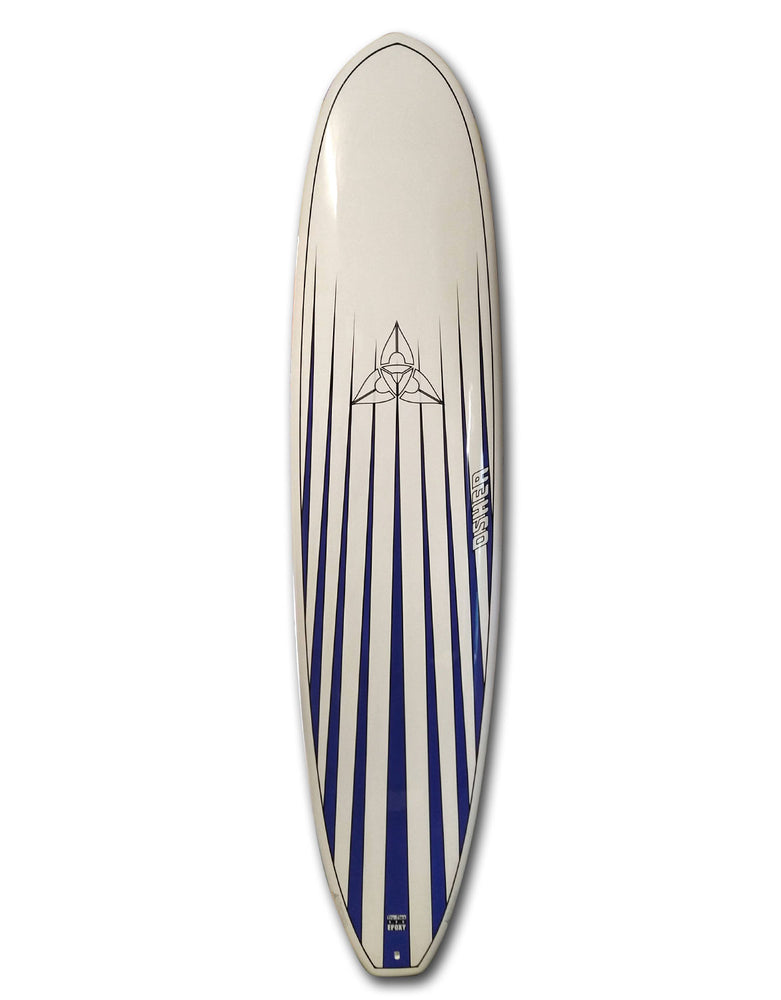 O'SHEA MINI MAL 7'10" - SURFBOARD 7'10" WHITE/BLUE SURFBOARDS