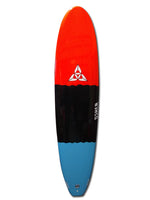 O'SHEA MINI MAL 7'6" - RED BLACK BLUE - SURFBOARD 7'6" RED/BLACK/BLUE SURFBOARDS