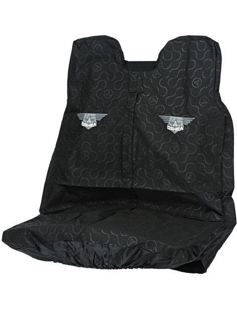
                  
                    Load image into Gallery viewer, O&amp;#39;Shea Double Car Seat Cover Black link graphic Default Title Seat Covers
                  
                