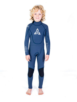 
                  
                    Load image into Gallery viewer, O&amp;#39;Shea Prisma 3/2 mm Kids Summer Wetsuit - Navy 16 Kids summer wetsuits
                  
                