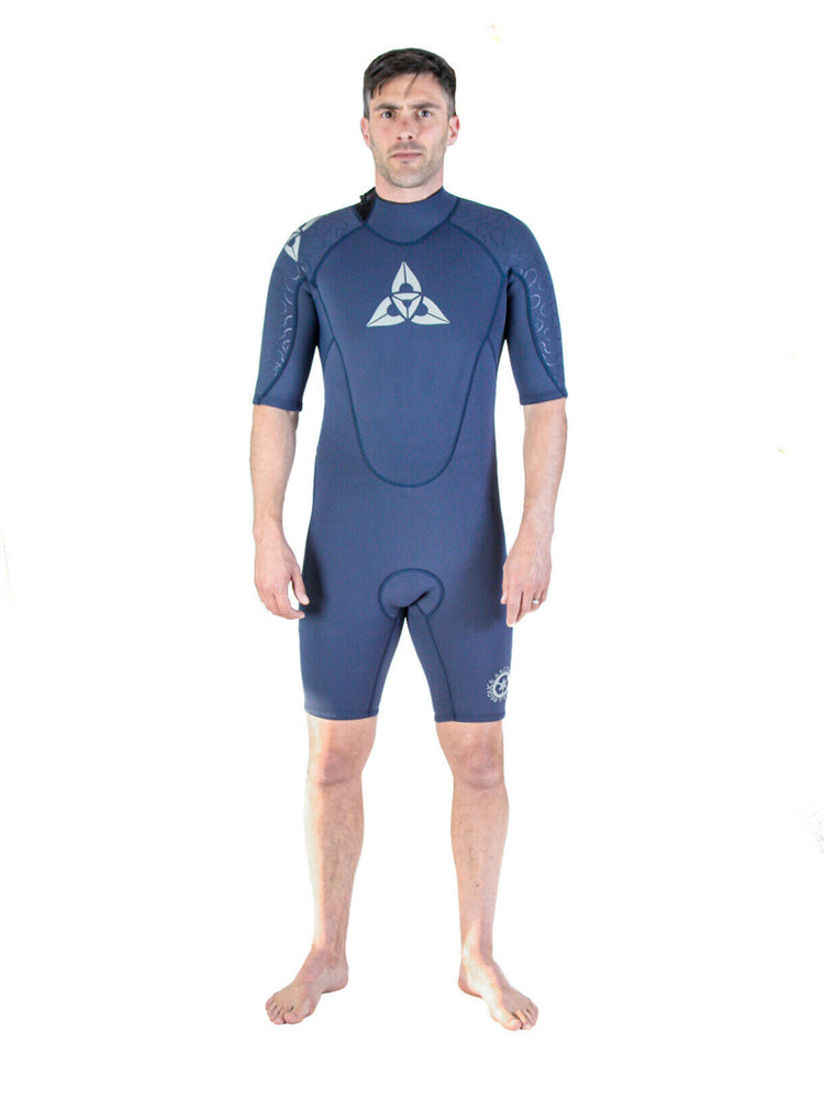 O'Shea Prisma 3/2 mm Shorty - Navy - 2023 Mens shorty wetsuits