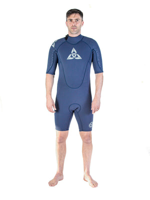 
                  
                    Load image into Gallery viewer, O&amp;#39;Shea Prisma 3/2 mm Shorty - Navy - 2023 Mens shorty wetsuits
                  
                