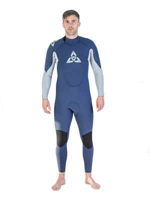
                  
                    Load image into Gallery viewer, O&amp;#39;Shea Prisma 3/2 mm Mens Wetsuit - Navy Grey - 2023 XXXL Mens summer wetsuits
                  
                