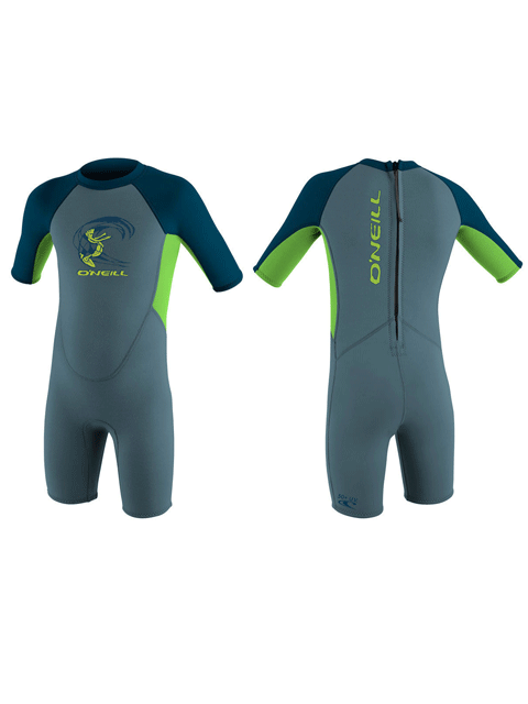 2018 O'Neill Reactor 2mm Toddler Shorty Slate Blue Kids shorty wetsuits
