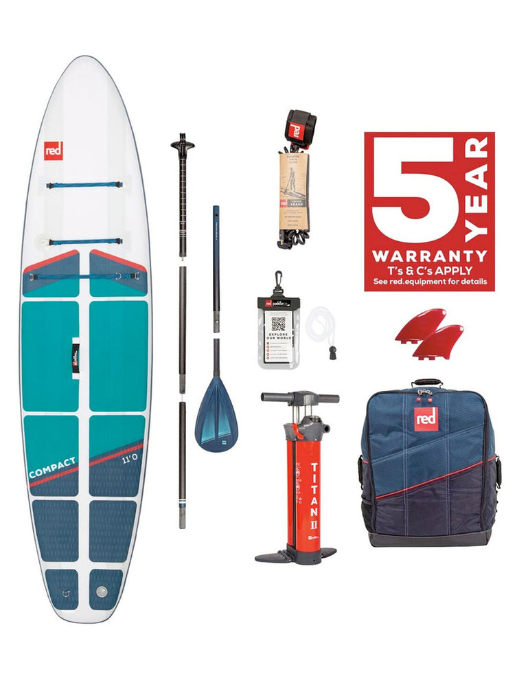 Red Paddle Co Compact 11' Inflatable SUP Package - 2022 11'0 Inflatable SUP Boards