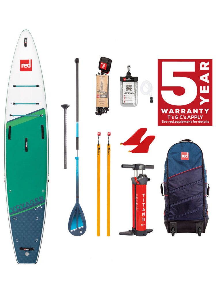 
                  
                    Load image into Gallery viewer, 2023 Red Paddle Co Voyager+ 13&amp;#39;2 Inflatable SUP Package Hybrid Tough 13&amp;#39;2 Inflatable SUP Boards
                  
                