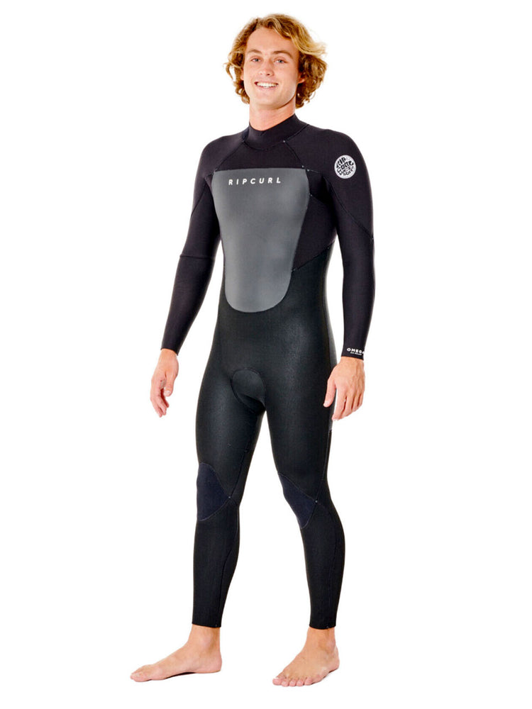 Rip Curl Omega 4/3mm GBS Back Zip Wetsuit - Black - 2023 Mens winter wetsuits