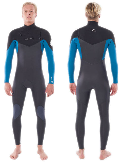 2021 Rip Curl Dawn Patrol 3/2mm Chest Zip Wetsuit Blue Mens summer wetsuits
