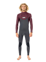 Rip Curl Dawn Patrol 4/3mmCZ Wetsuit - Wine - 2022 Mens winter wetsuits