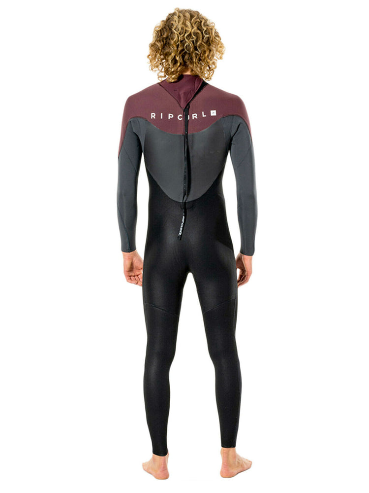 2021 Rip Curl Omega 4/3mm GBS Back Zip Wetsuit Maroon Mens winter wetsuits