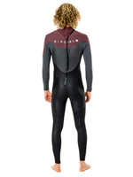 2021 Rip Curl Omega 4/3mm GBS Back Zip Wetsuit Maroon Mens winter wetsuits