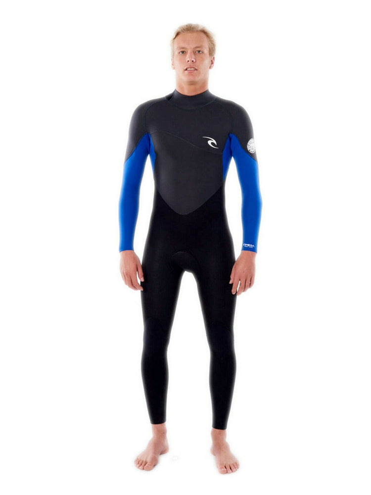 Rip Curl Omega 5/3mm Back Zip Wetsuit - Blue - 2022 Mens winter wetsuits