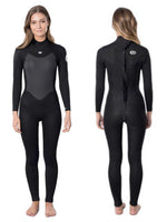 2021 Rip Curl Omega 3/2MM Ladies Wetsuit Black Womens summer wetsuits