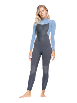 
                  
                    Load image into Gallery viewer, Roxy Womens Prologue 3/2mm Wetsuit - Cloud Black Powdered Grey Sunglow - 2022 Womens summer wetsuits
                  
                